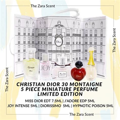 christian dior 30 montaigne 5 piece miniature perfume set|Le Mini 30 Montaigne: Dior Icon Discovery Set.